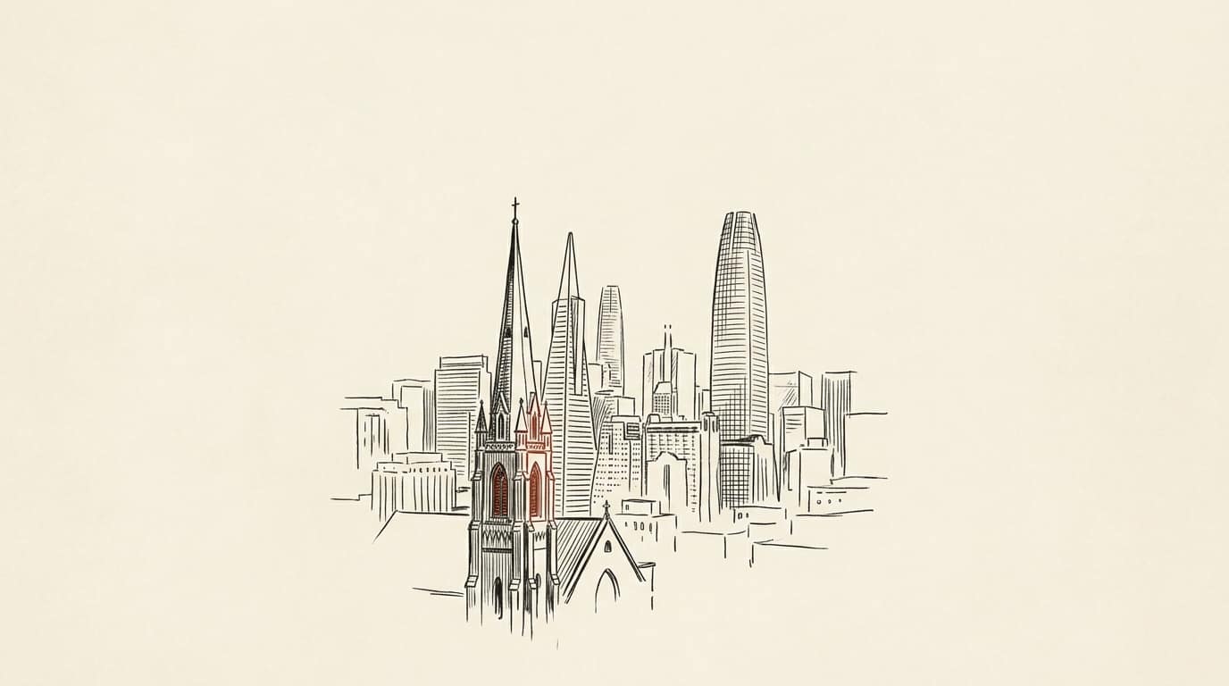 Illustration of the San Francisco skyline