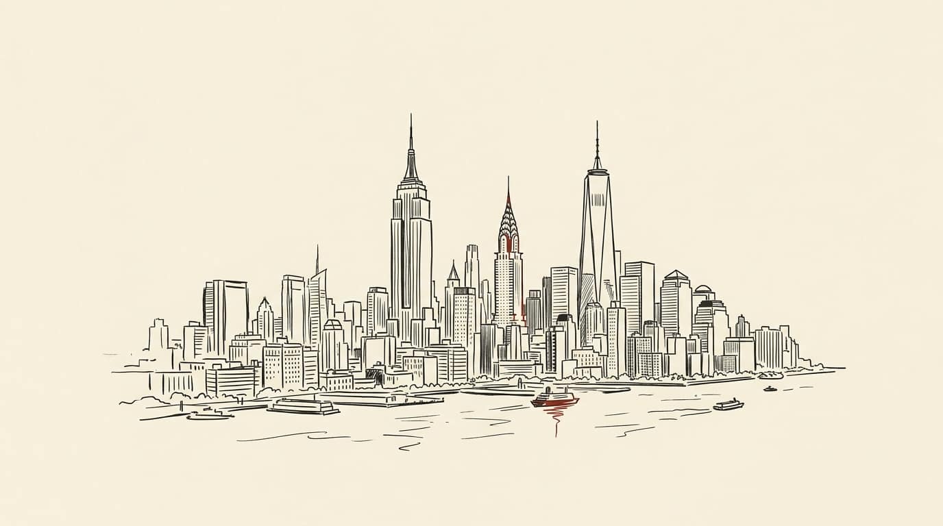 Illustration of the New York City skyline