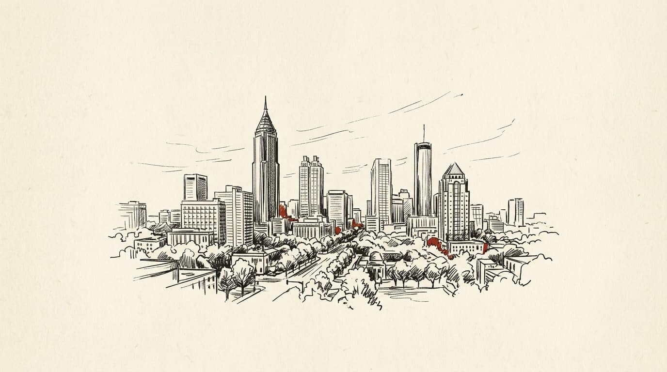 Illustration of the Atlanta skyline