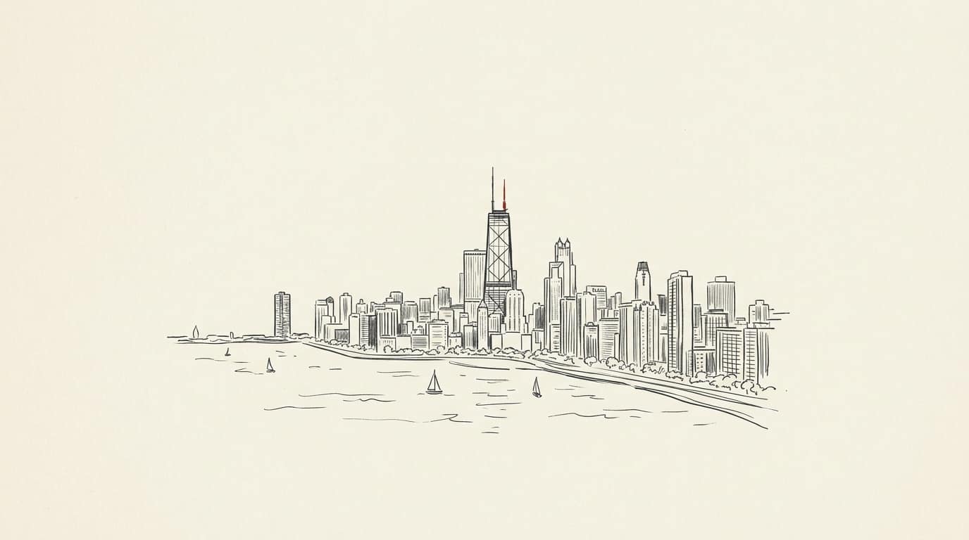 Illustration of the Chicago skyline