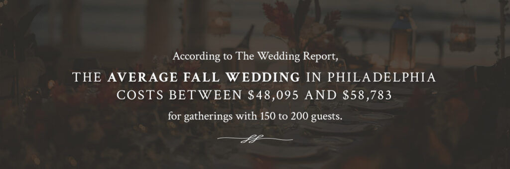 average fall wedding cost in philadelphia