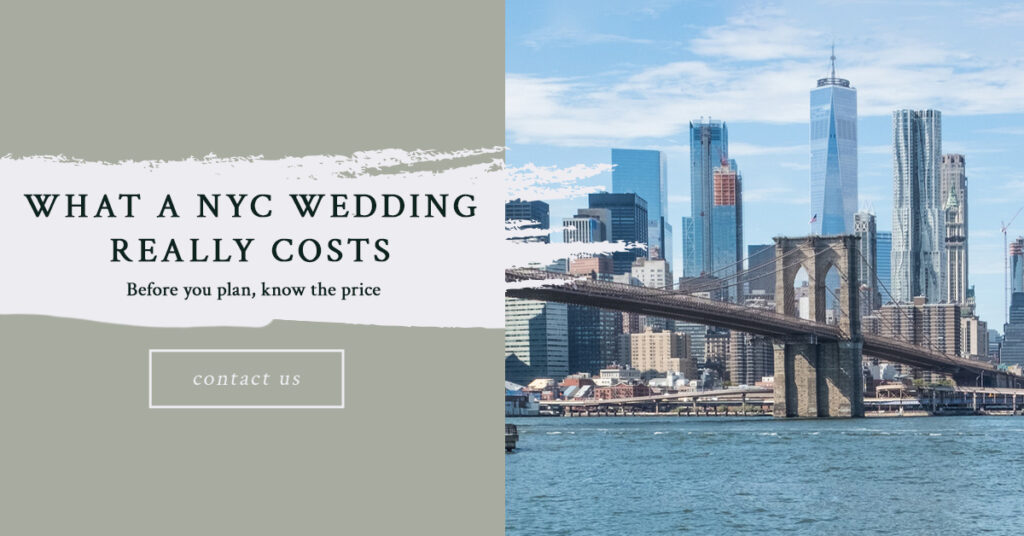 Cost of planning a NYC wedding